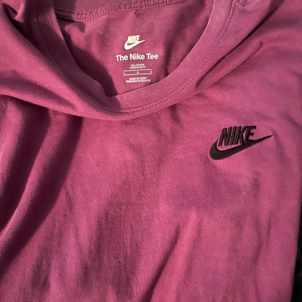 Nike Plum Tee with White Logo